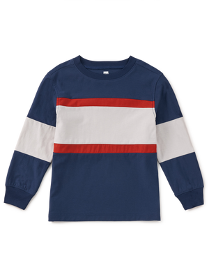 Tea Collection Colorblock Rugby Top in Twilight