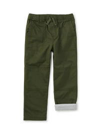 Tea Collection Cozy Does It Lined Pants in Grape Leaf