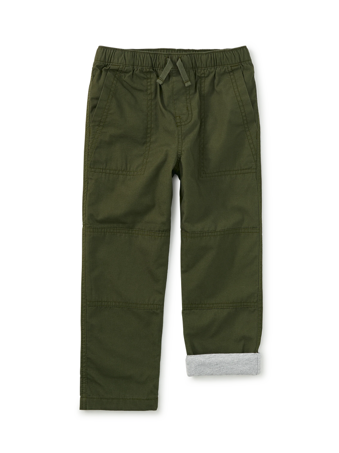 Tea Collection Cozy Does It Lined Pants in Grape Leaf