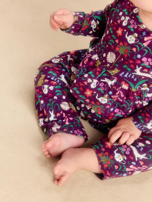 Tea Collection Peplum Romper in Tea Party Floral