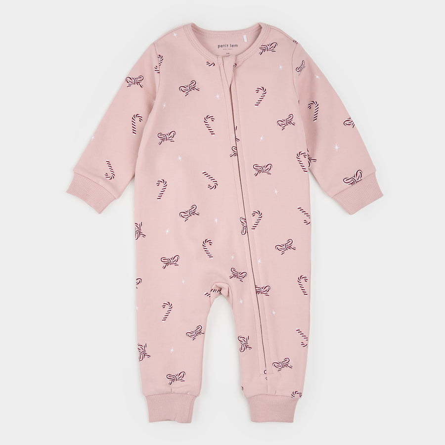 Petit Lem Playsuit in Candy Cane Dreams