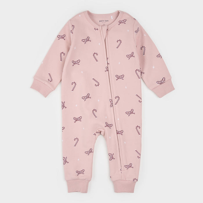 Petit Lem Playsuit in Candy Cane Dreams