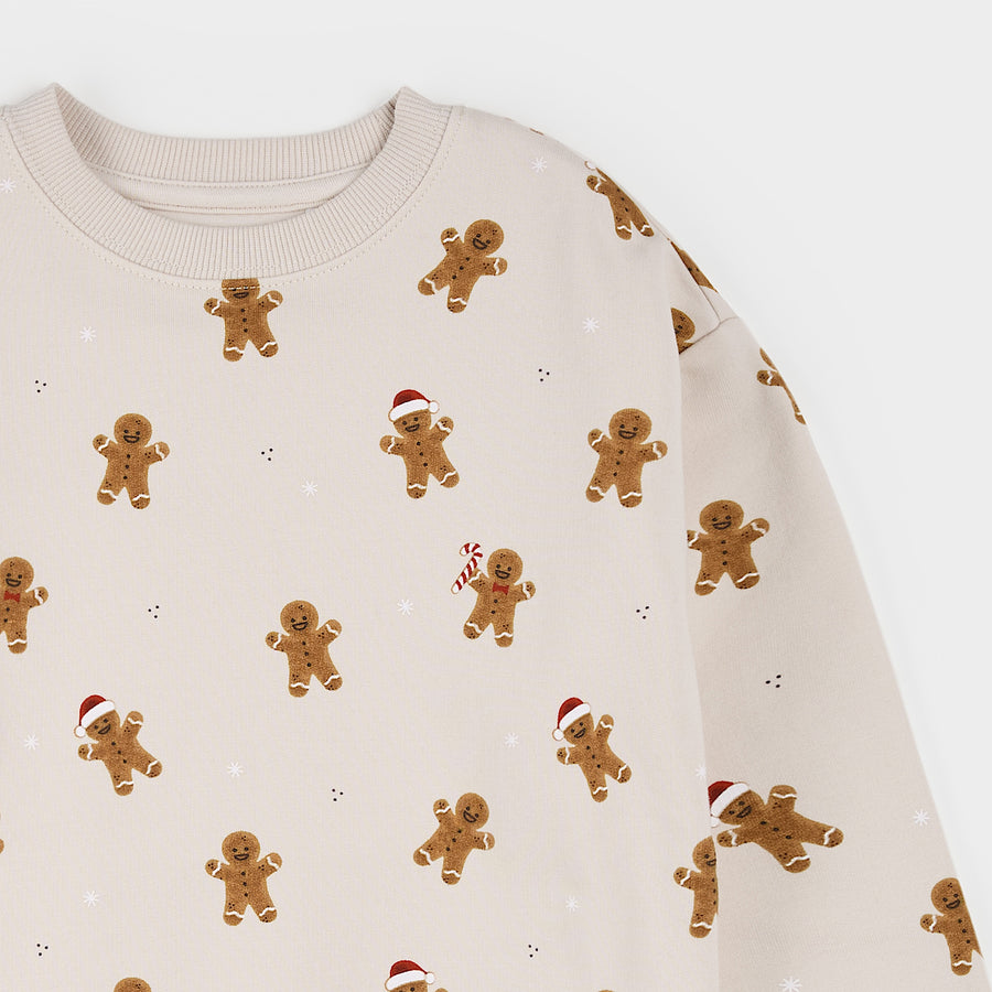 Petit Lem Sweatshirt in Merry Gingerbread