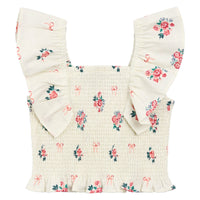 Miles the Label Woven Top in Off White