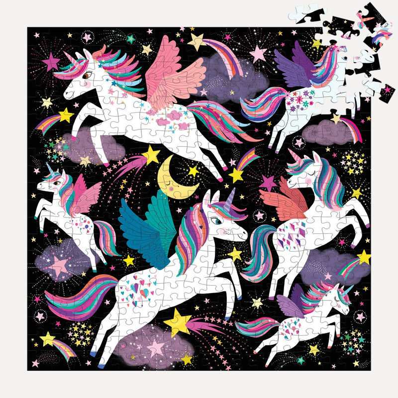 Chronicle Unicorns Illuminated 500 Piece Glow in the Dark Puzzle
