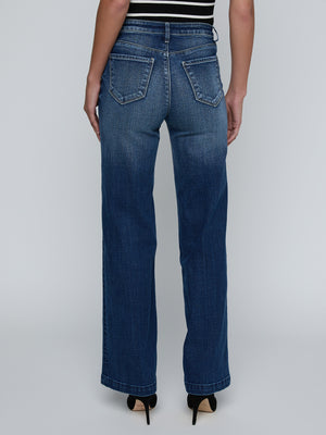 L'Agence Scottie Wide Leg Jean in Gladstone
