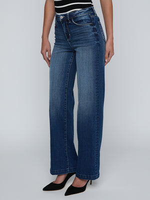 L'Agence Scottie Wide Leg Jean in Gladstone