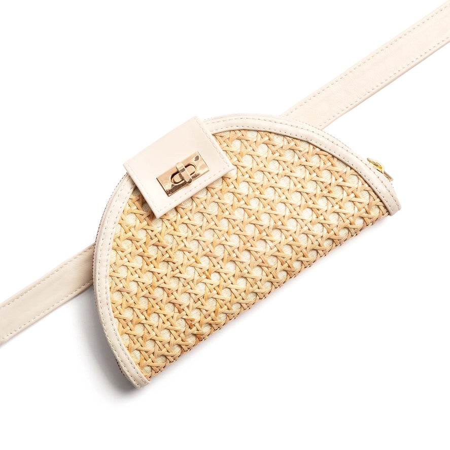 Soli + Sun Rattan Belt Bag in Multiple Colors