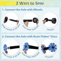 Brain Flakes Tube-Go - Wheels & Axles (8 sets)