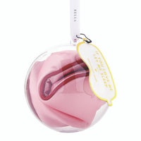 Bella Sleep Spa Sleep Mask in Ornament in Blush + Burgundy Trim
