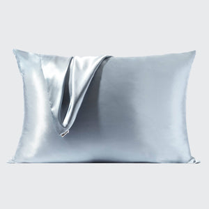 KITSCH Satin Pillowcase Standard in Haze Blue