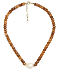 Lisi Lerch Susie Quartz Beaded Necklace with Freshwater Pearl