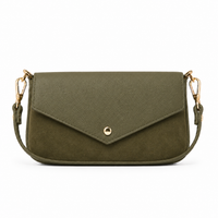 German Fuentes Handbags - Leather and Suede Crossbody Bag GF0913