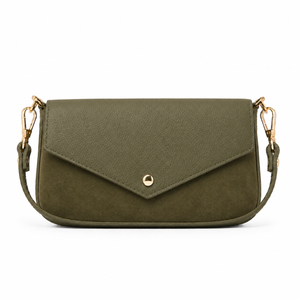 German Fuentes Handbags - Leather and Suede Crossbody Bag GF0913