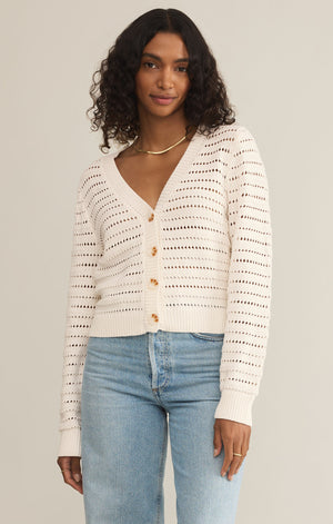 Z Supply Romance Cardigan in Sea Salt