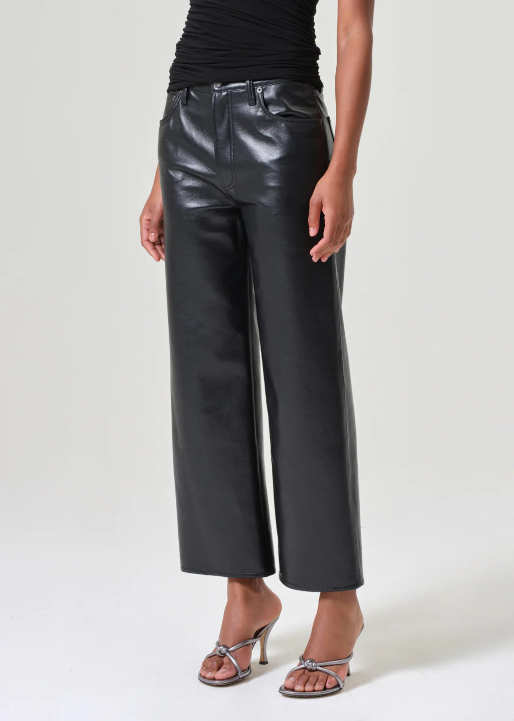 Agolde Ren Leather Pant in Detox