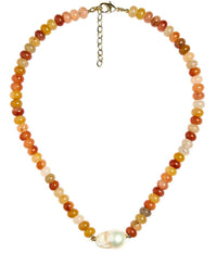 Lisi Lerch Susie Quartz Beaded Necklace with Freshwater Pearl