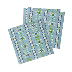 Laura Park Designs - Rosemary Stripe French Blue Cocktail Napkins
