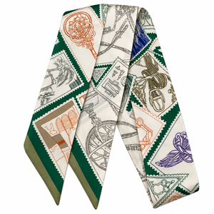 German Fuentes Handbags - Skinny Scarves Vintage Map Inspired
