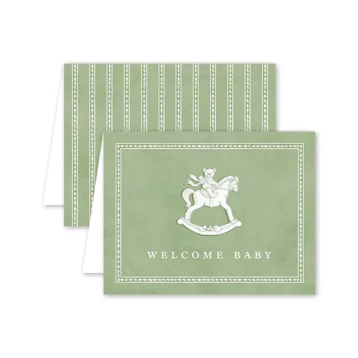 Dogwood Hill Porcelain Verte Baby Card