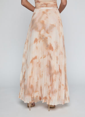 TORIN PLEATED MAXI SKIRT