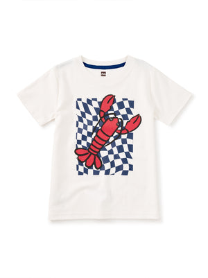 Tea Collection Graphic Tee in Checkerboard Catch