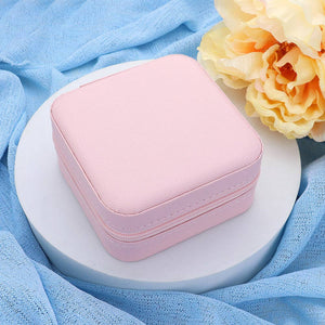 Sensibling Corp. Faux Leather Portable Square Jewelry Box