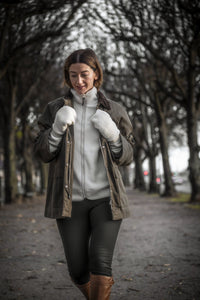 Hestra Emilia Gloves in Off White/Natural Grey
