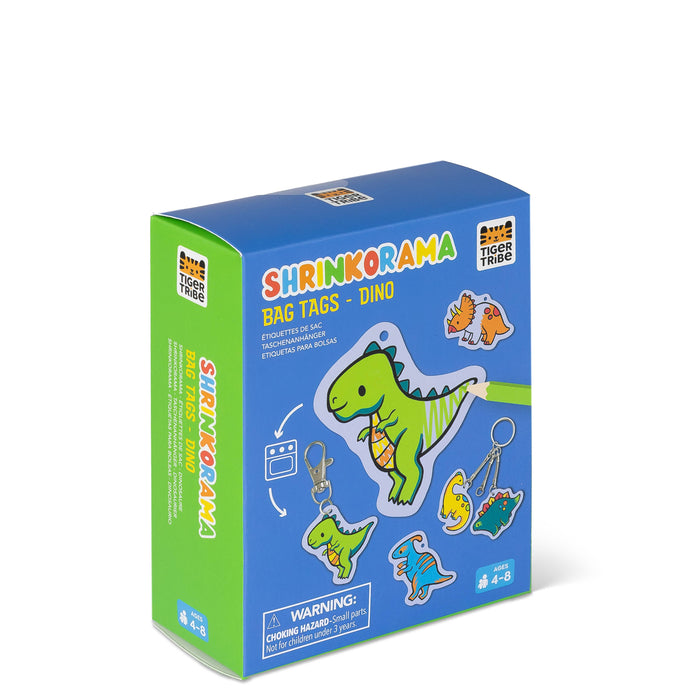 Tiger Tribe Shrinkorama Dino Bag Tags