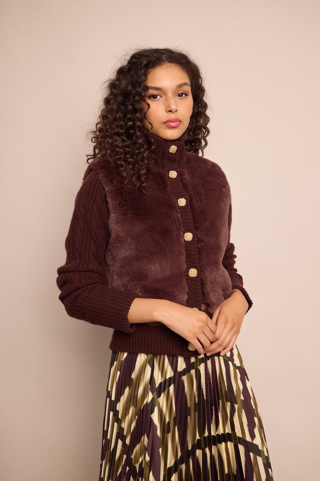 Cara Cara Logan Jacket in Brown