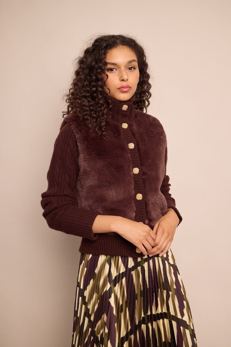 Cara Cara Logan Jacket in Brown