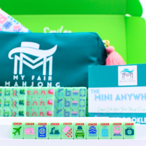 My Fair Mahjong Anywhere Series Mini Mahjong Set in Green