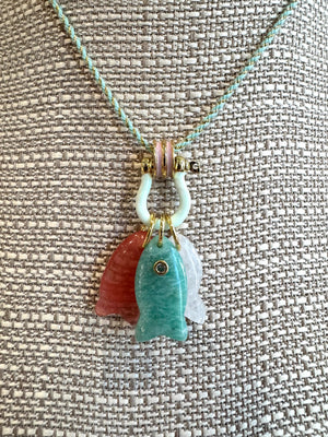 Forever Blythe Lurex Collection Three Little Fishes Necklace - Multiple Styles!