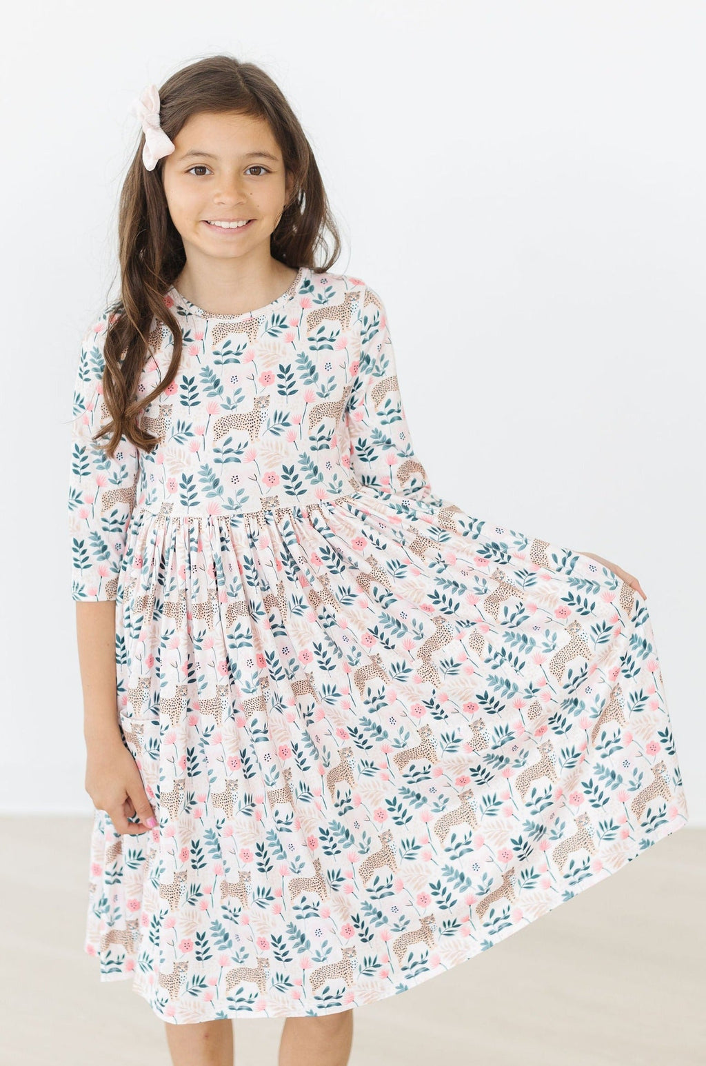 Mila & Rose Twirl Dress in Cheetah
