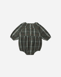 Rylee + Cru Freya Romper in Holiday Plaid