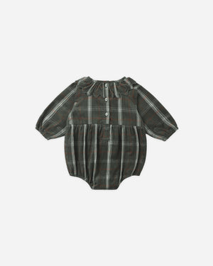 Rylee + Cru Freya Romper in Holiday Plaid