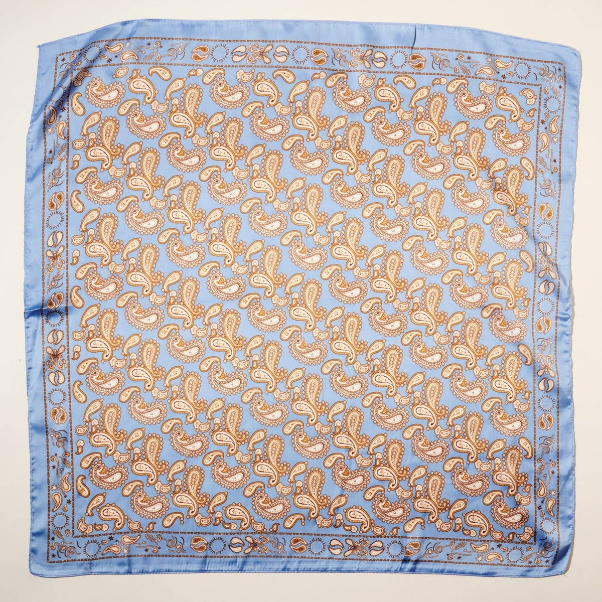 Frem NYC Classic Paisley Satin Scarf - Multiple Colors!