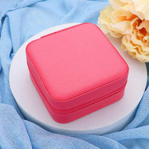 Sensibling Corp. Faux Leather Portable Square Jewelry Box