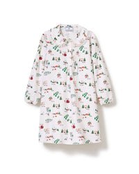Petite Plume Children's Twill Lola Nightgown in North Pole Chronicles