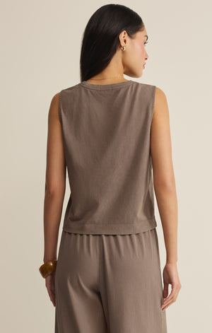 Z Supply Sloane Muscle Tee in Perfectly Taupe