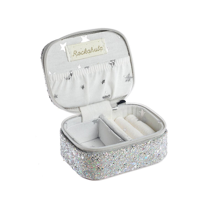 Rockahula Confetti Glitter Silver Mini Jewellery Box