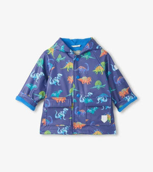 Hatley Snap Raincoat in Dino Party