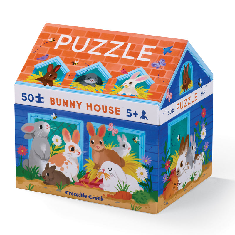 Crocodile Creek 50-Pc Puzzle: Bunny House