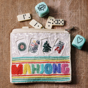 Frem - Mahjong Inspired Beaded Travel Pouch