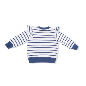 Angel Dear Ruffle Sweatshirt in Sailor Sea Creatures Applique