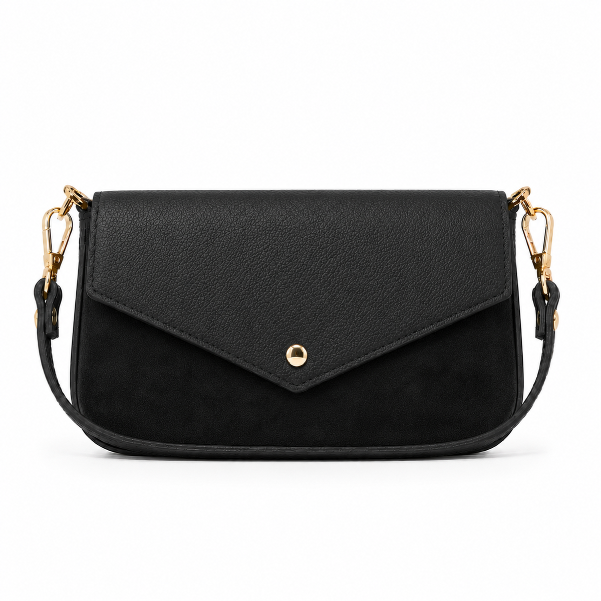 German Fuentes Handbags - Leather and Suede Crossbody Bag GF0913