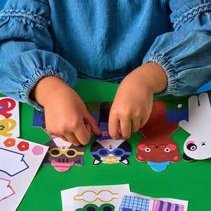 Kikkerland Kidoki Animal Dress-Up Stickers