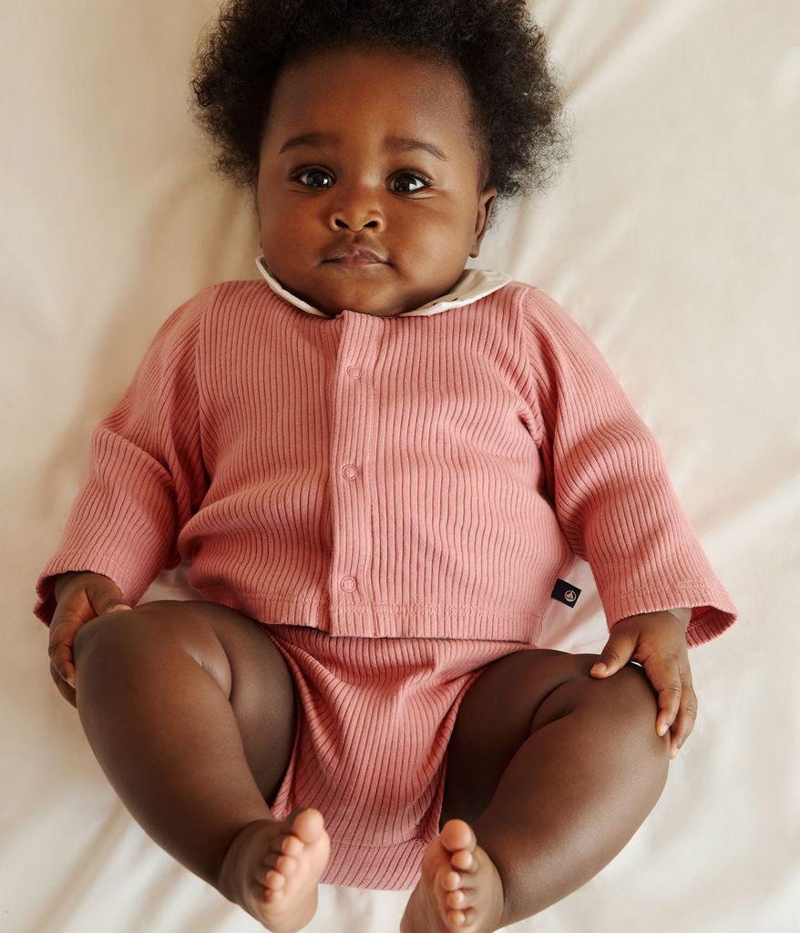 Petit Bateau 3-pc Set in Raspberry