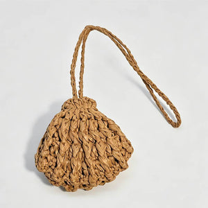 DAYLA Woven Shell Keychain Bag Charm