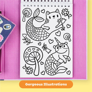 Tiger Tribe Magical Creatures Coloring Set